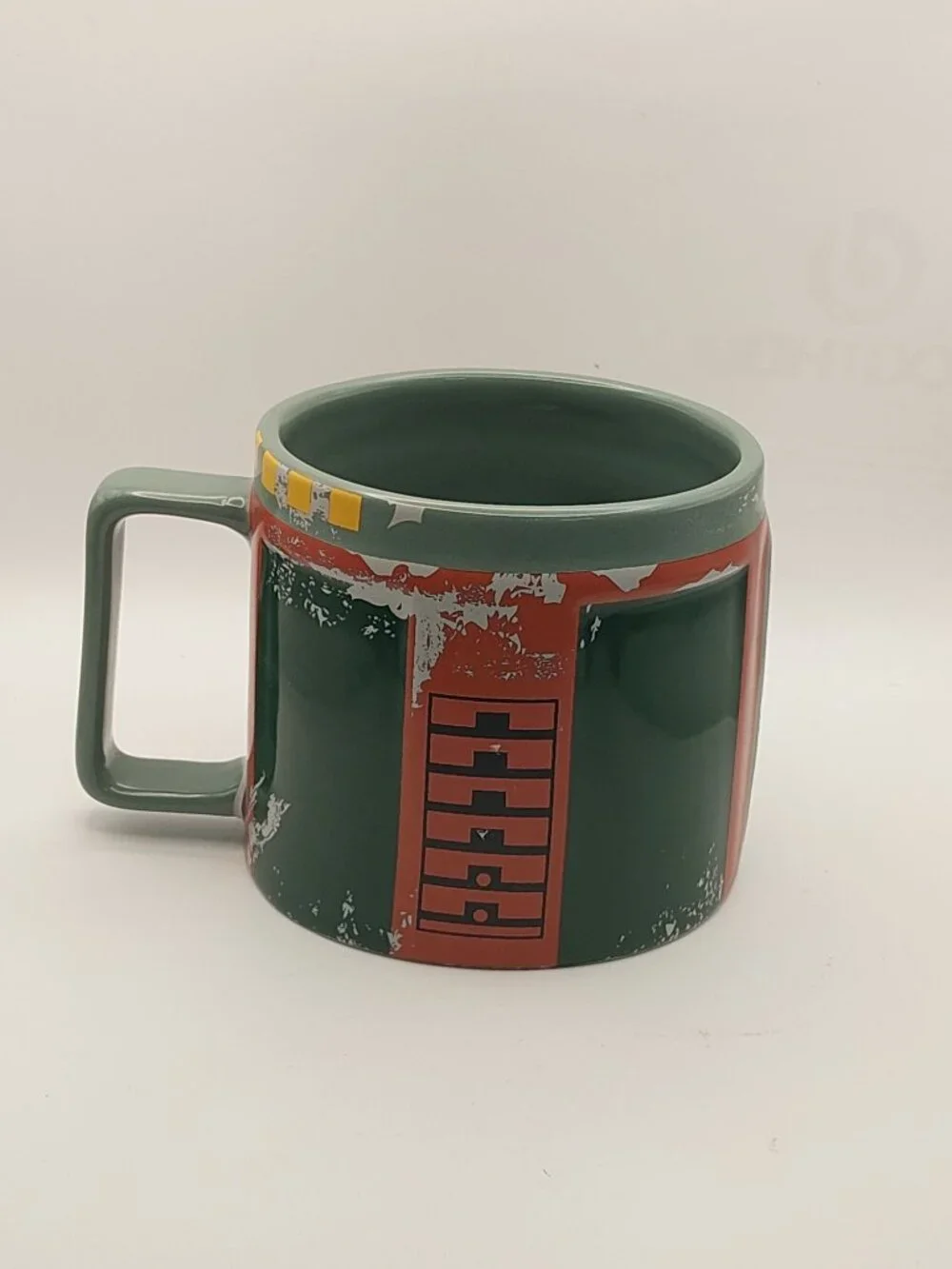 Star Wars Disney Boba Fett Head Ceramic Coffee Mug 2016 3D Helmet Design 14oz